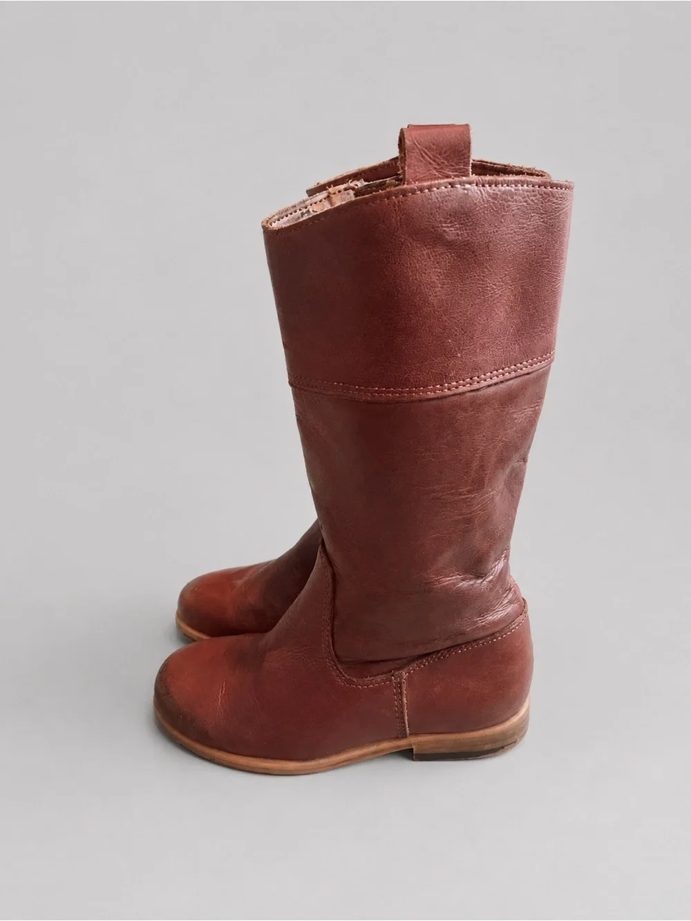 Zara girls boots cognac size 8.5 toddler